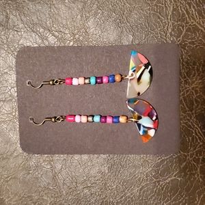 THANDMADE EARRINGS HANDCRAFTED BEADED STILETTOS